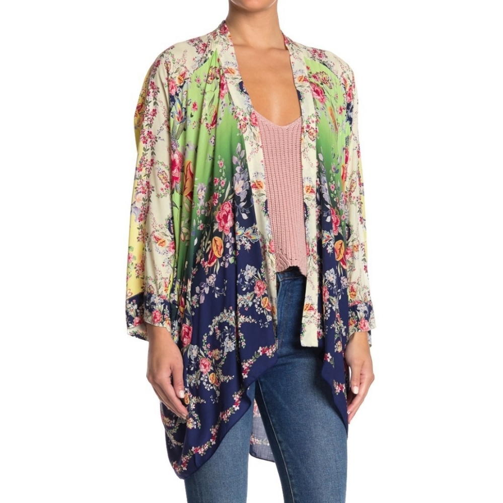 NWT! Johnny Was Maypo Printed Kimono